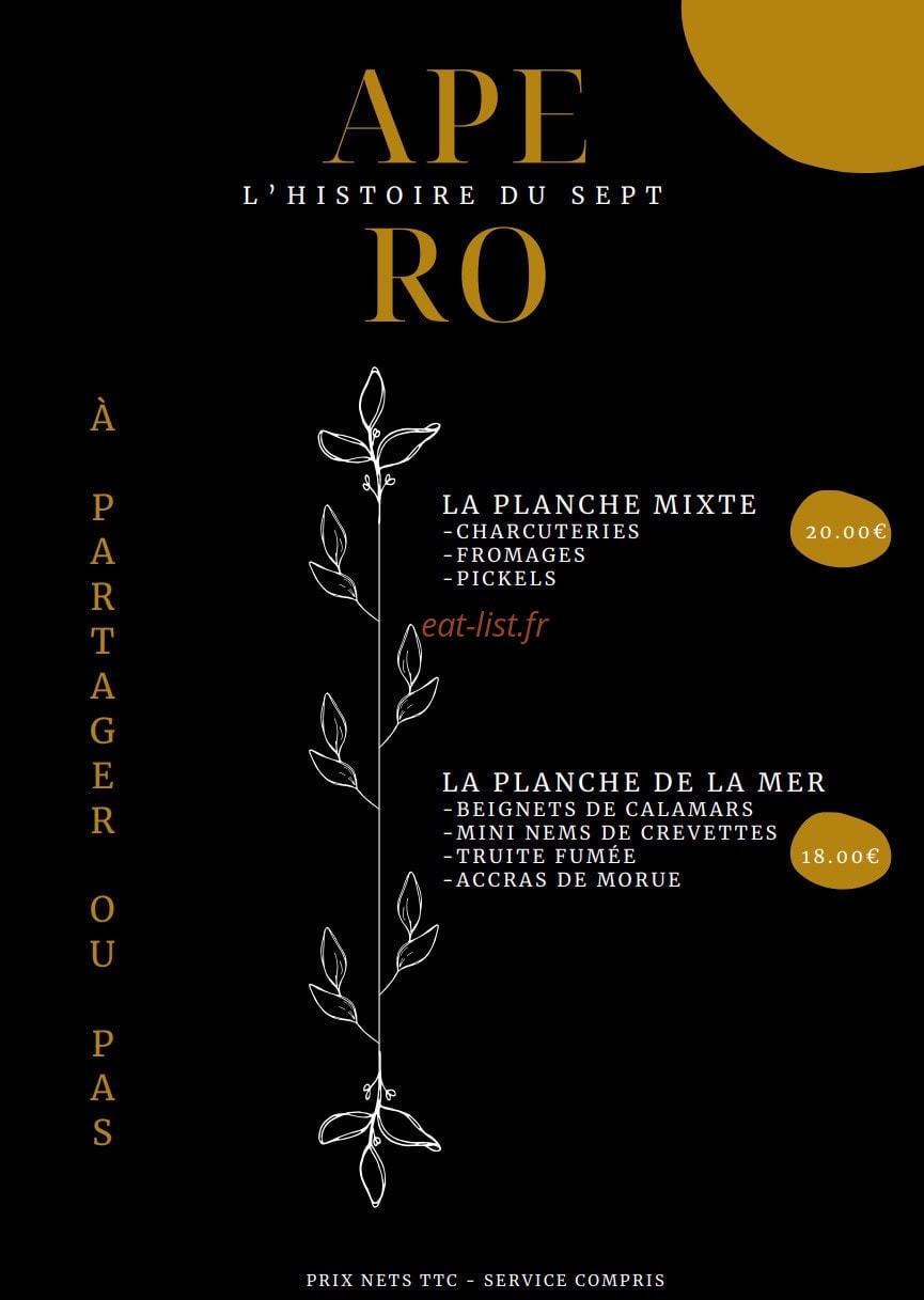 L'histoire du Sept — carte page 7