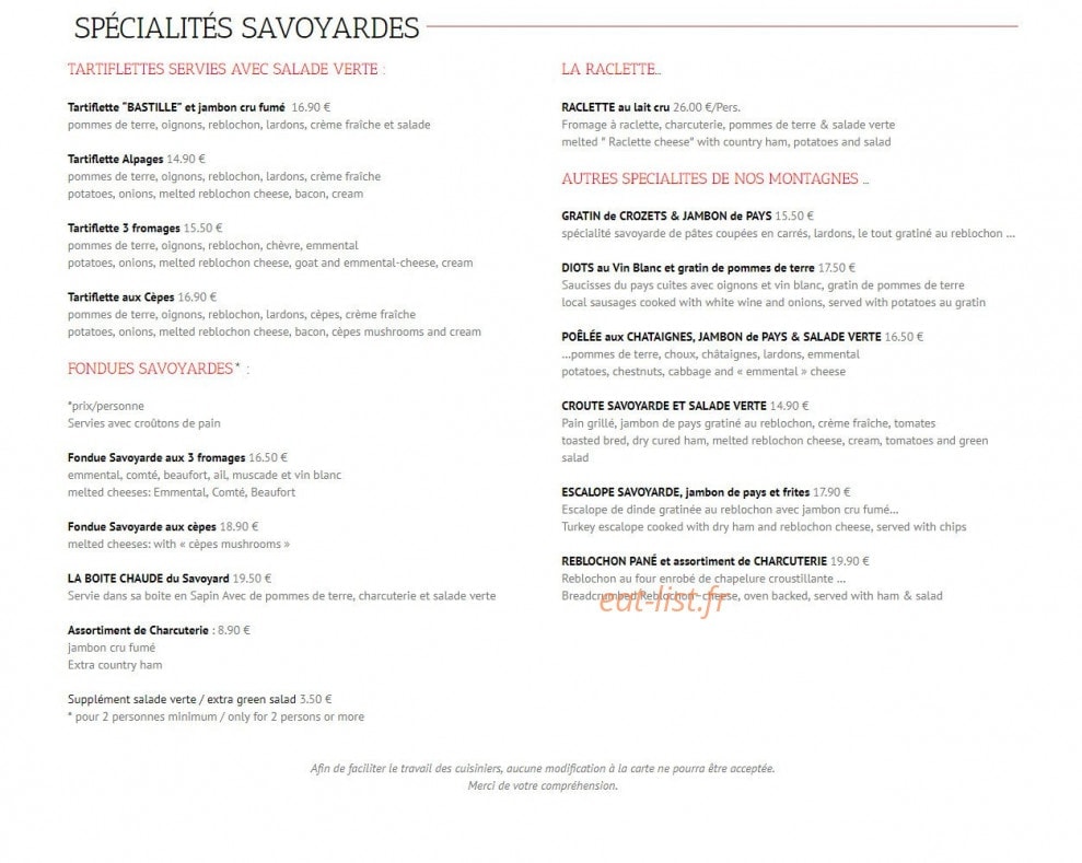 La Bastille — carte page 1