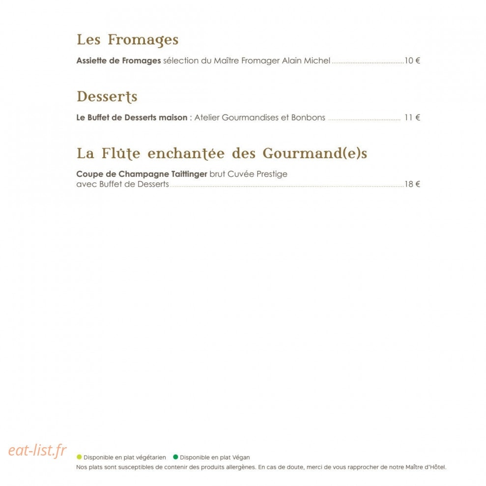 La Brasserie — carte page 5