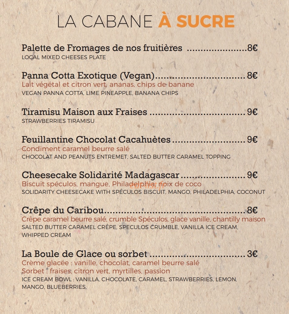 La Cabane — carte page 7