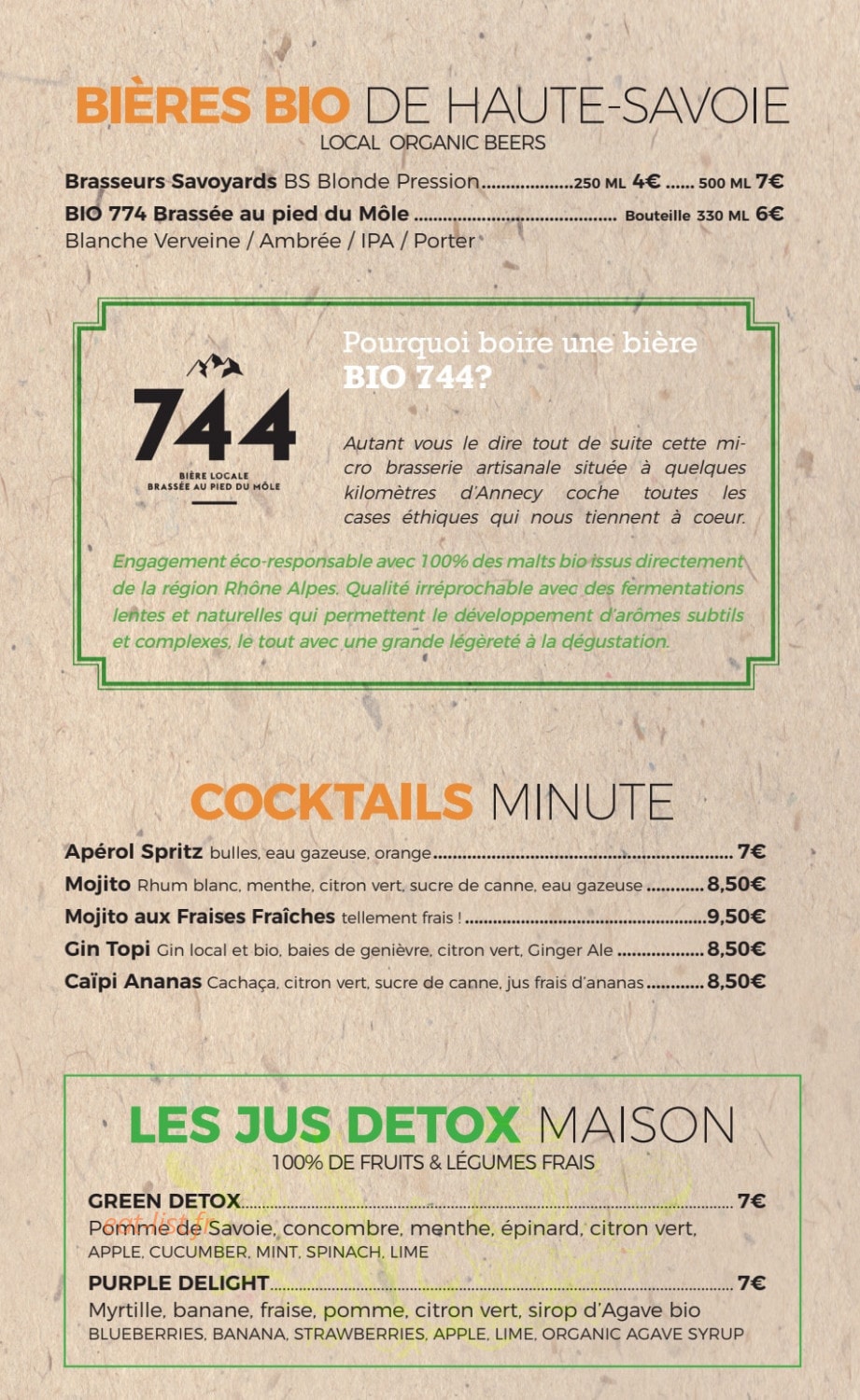La Cabane — carte page 9