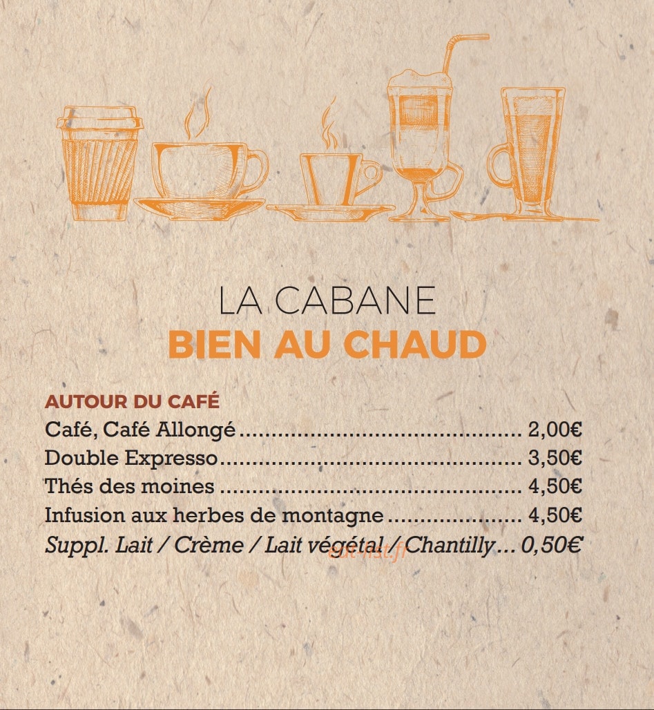 La Cabane — carte page 15