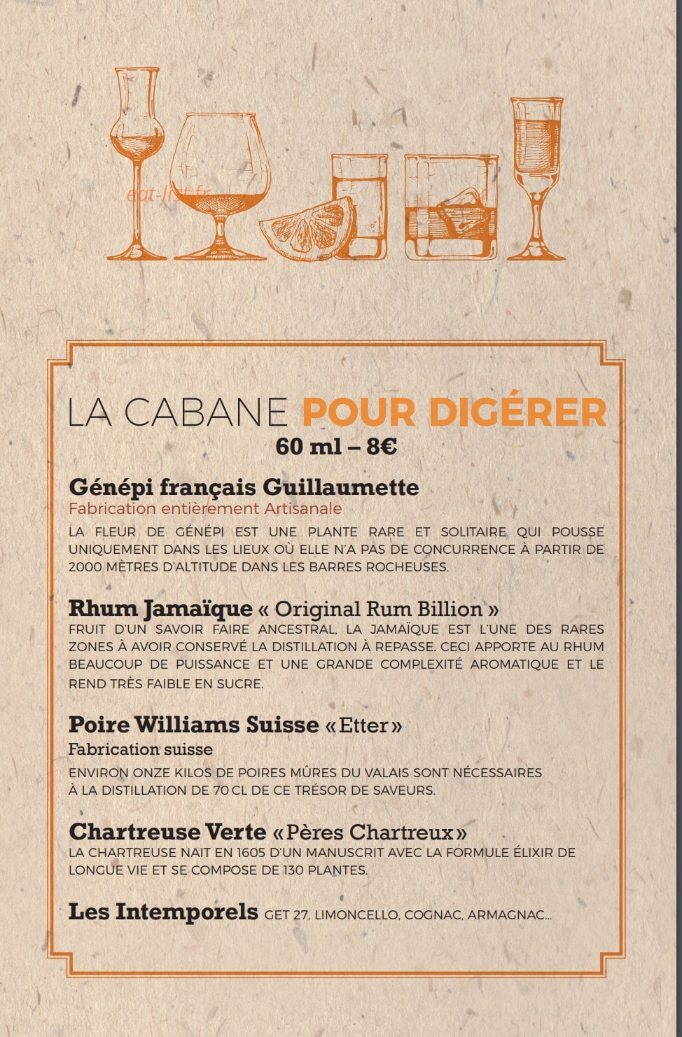 La Cabane — carte page 10