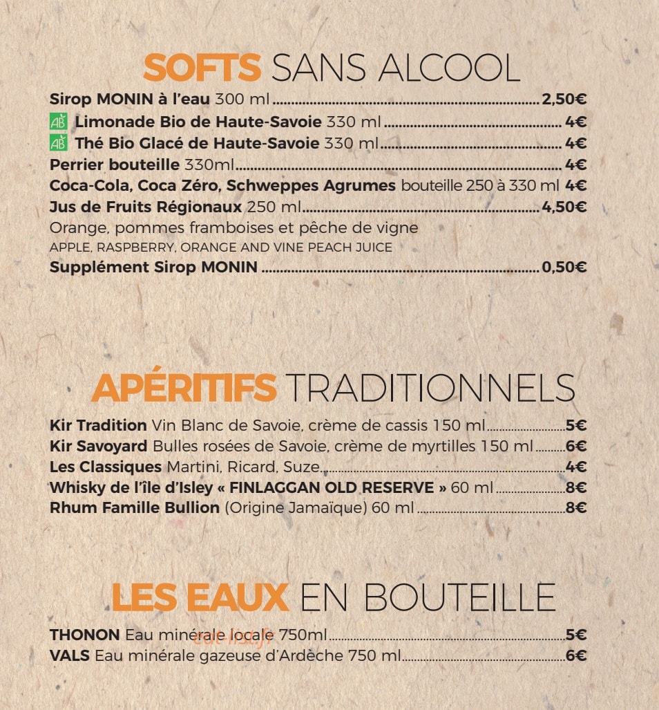 La Cabane — carte page 8