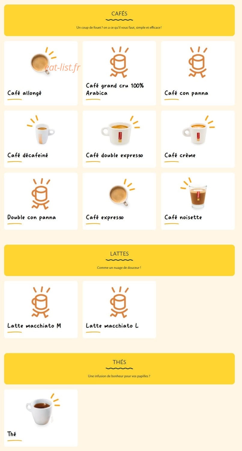 La Croissanterie — carte page 11