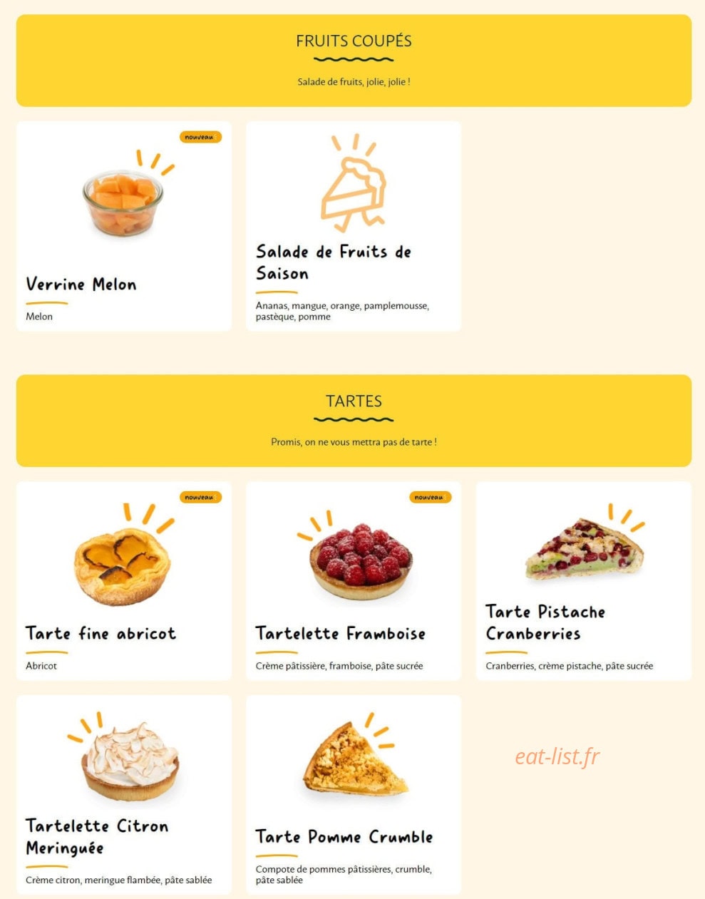 La Croissanterie — carte page 9