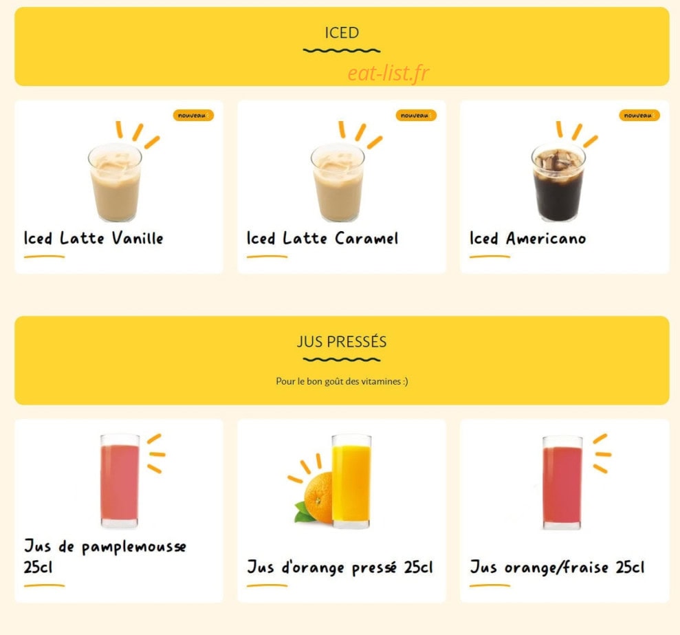 La Croissanterie — carte page 12