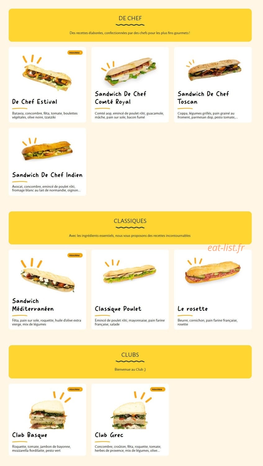 La Croissanterie — carte page 2