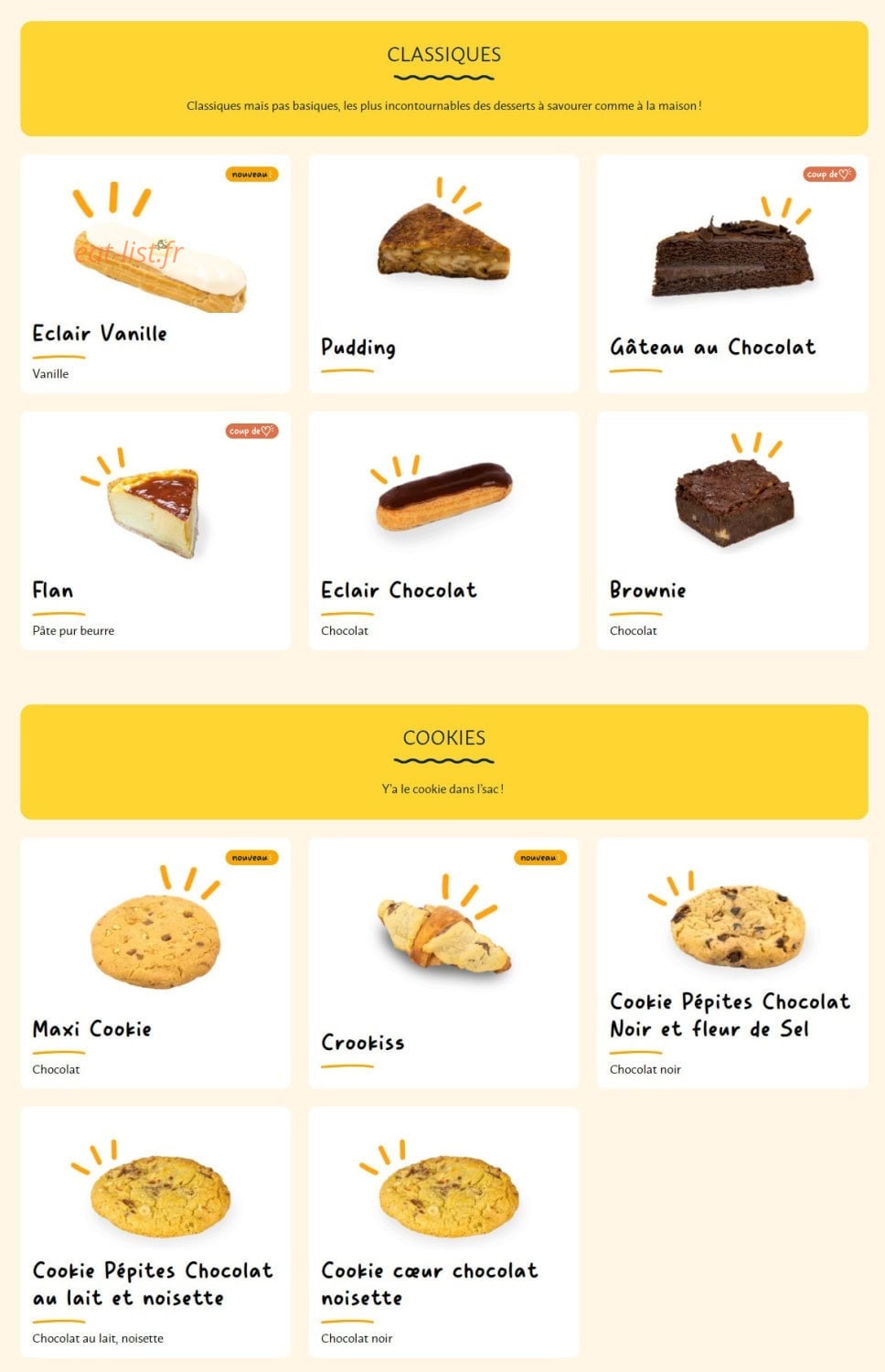 La Croissanterie — carte page 7