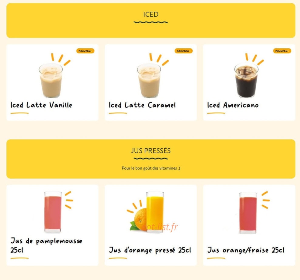 La Croissanterie — carte page 12