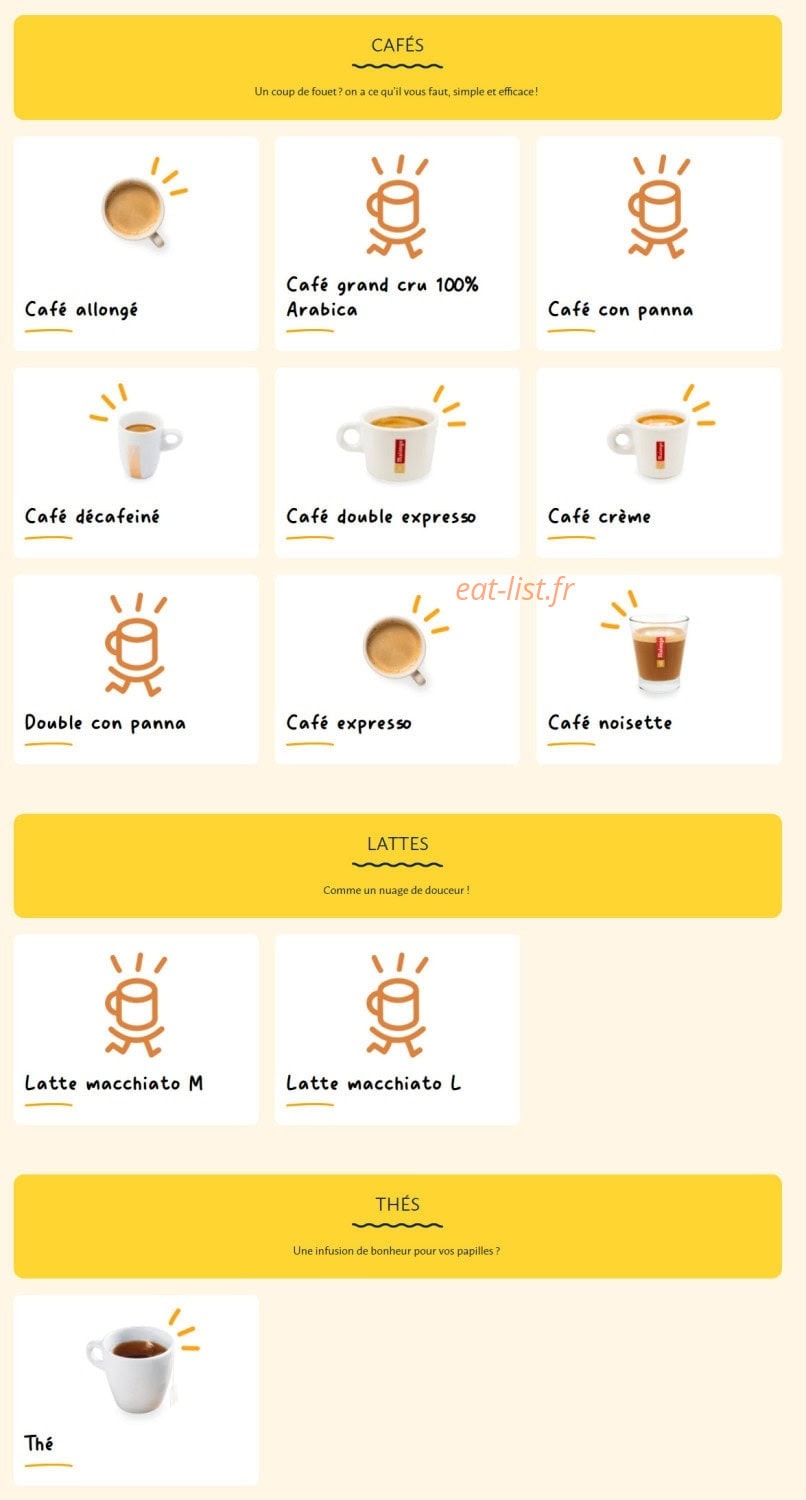 La Croissanterie — carte page 11