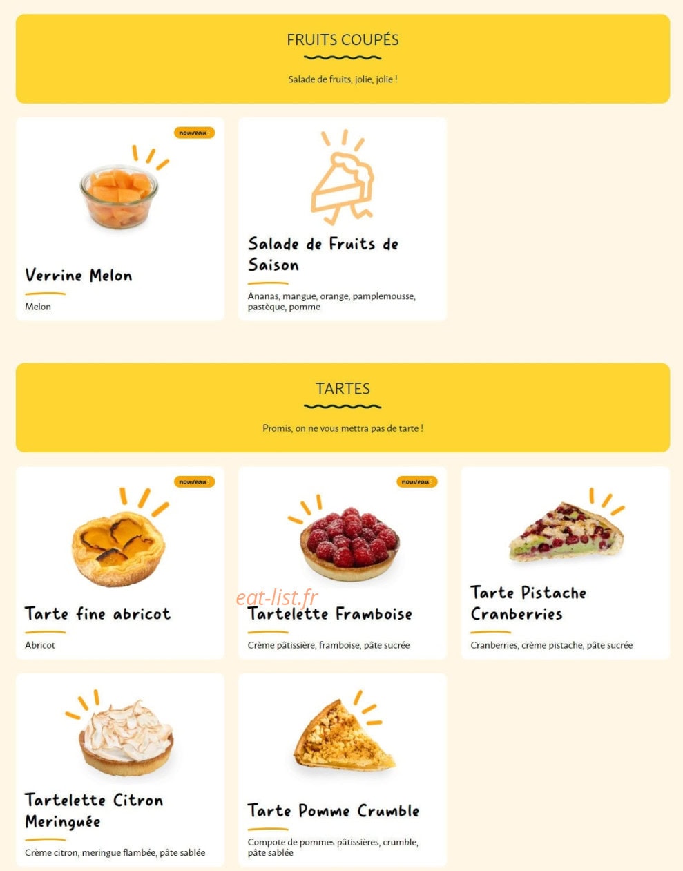 La Croissanterie — carte page 9