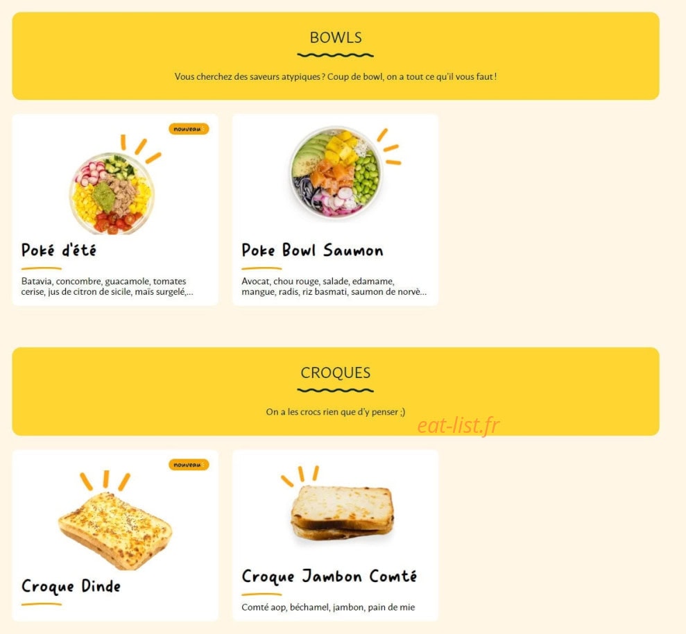 La Croissanterie — carte page 5
