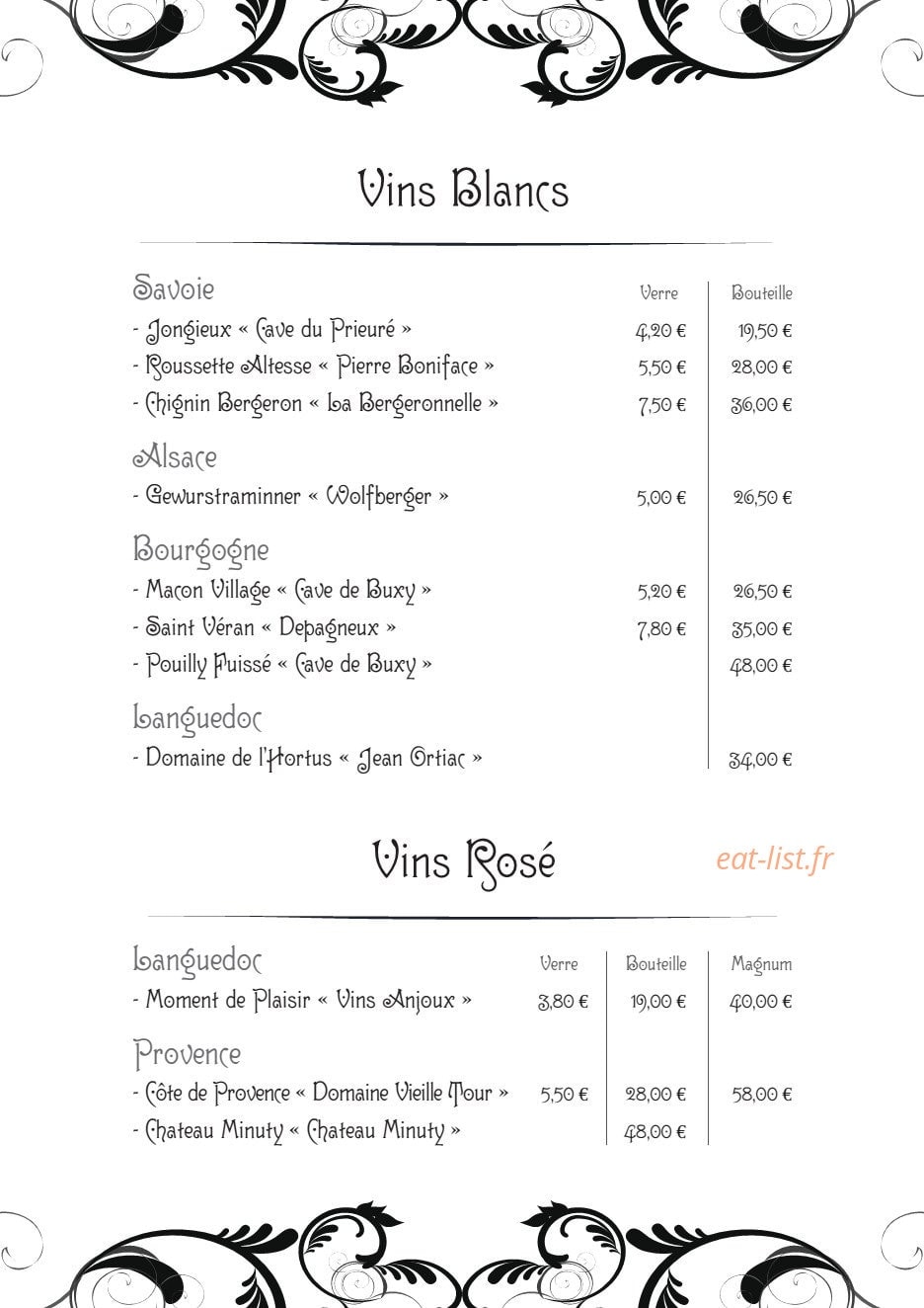 La Cuisine des amis — carte page 5