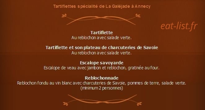 La Galéjade — carte page 14