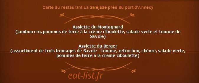 La Galéjade — carte page 15