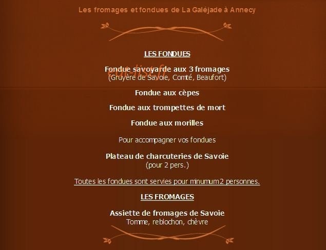 La Galéjade — carte page 16