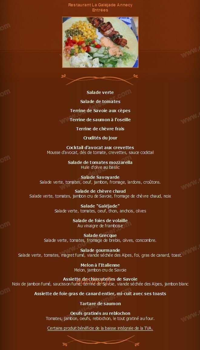 La Galéjade — carte page 8