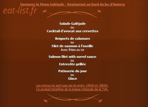 La Galéjade — carte page 3