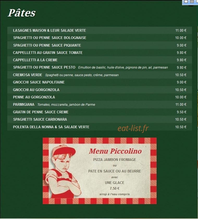 La Romantica — carte page 3