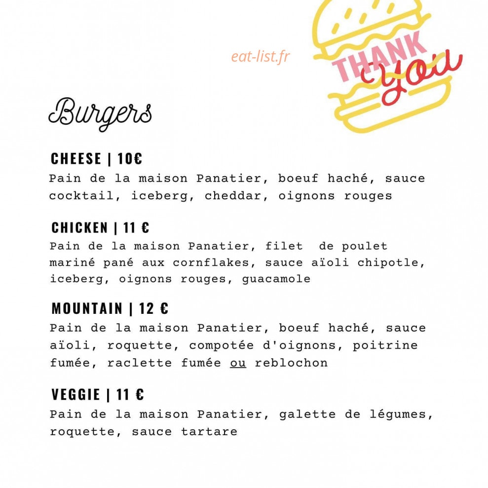 La Taqueria — carte page 3
