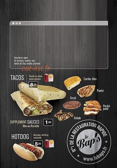 Le Bap's — carte page 3