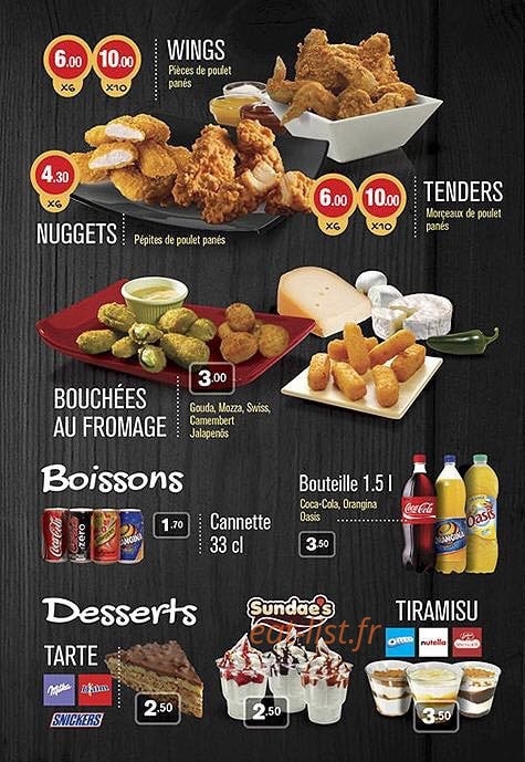 Le Bap's — carte page 2
