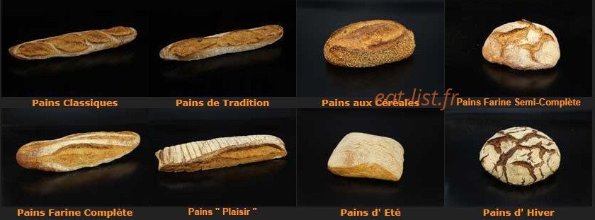 Le Comptoir du Pain — carte page 1