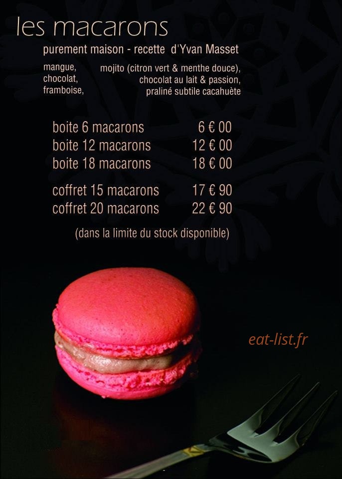 Le Comptoir du Pain — carte page 6