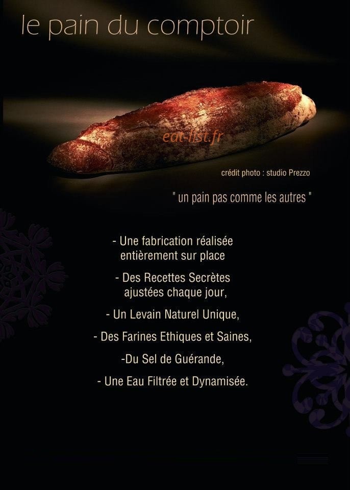 Le Comptoir du Pain — carte page 11