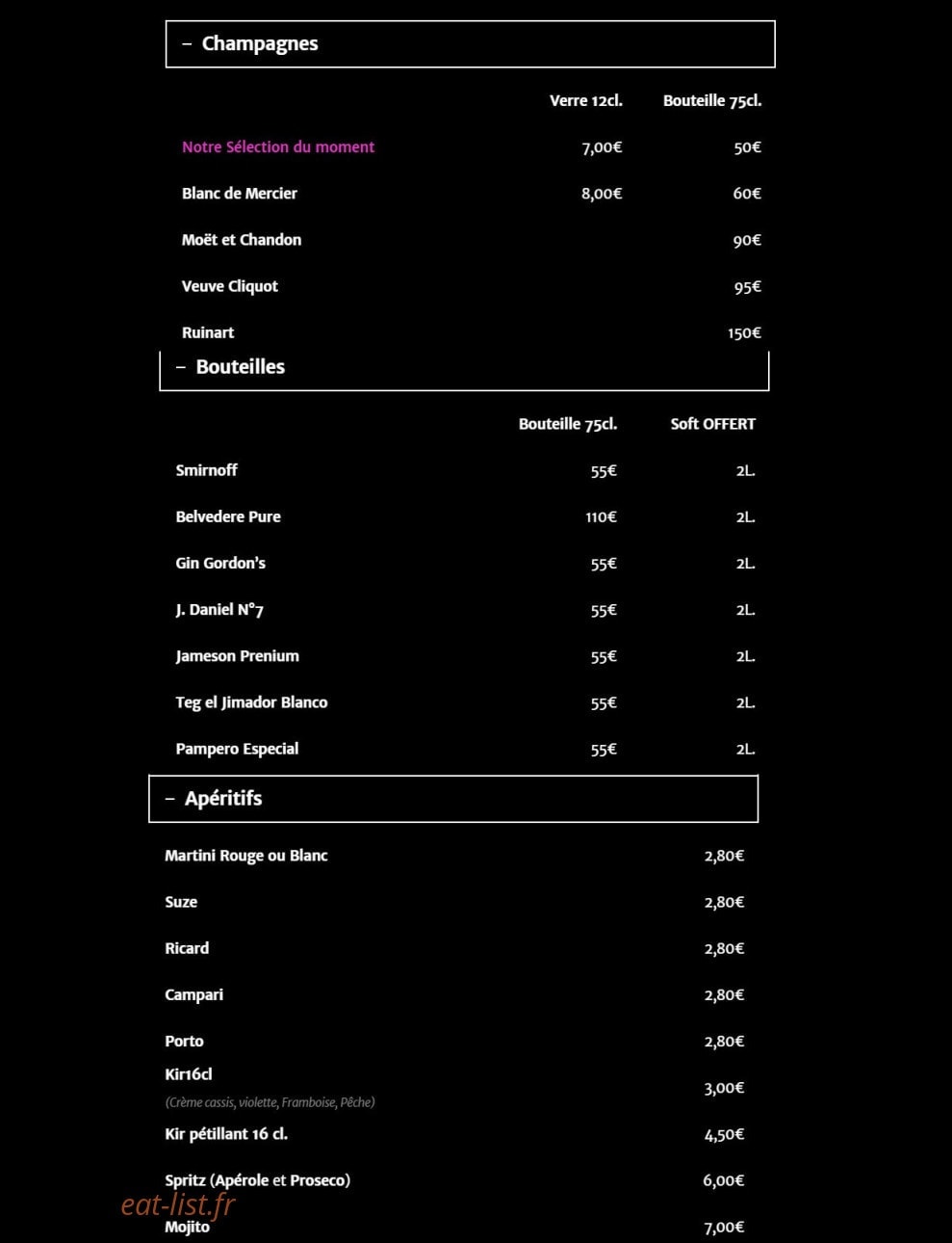 Le Deep House — carte page 8
