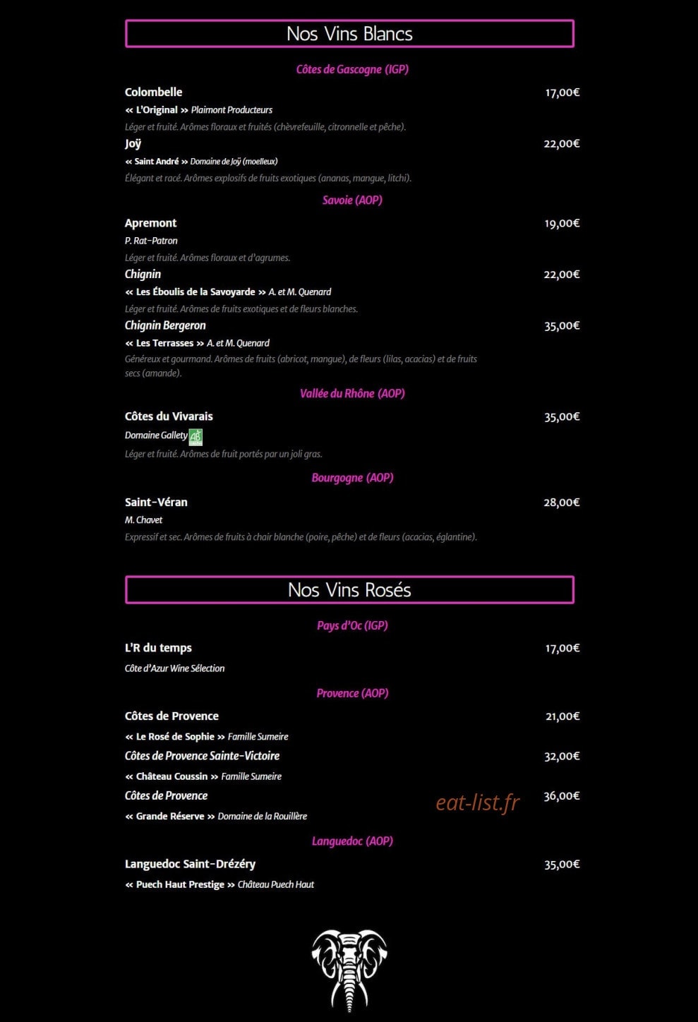 Le Deep House — carte page 6