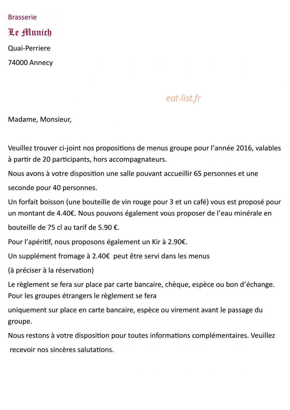 Le Munich — carte page 3