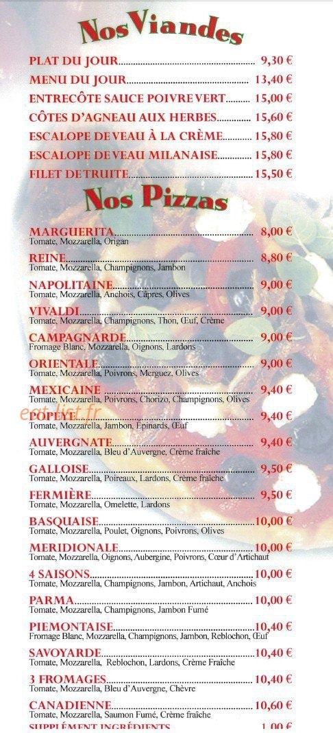Le Napoli — carte page 2