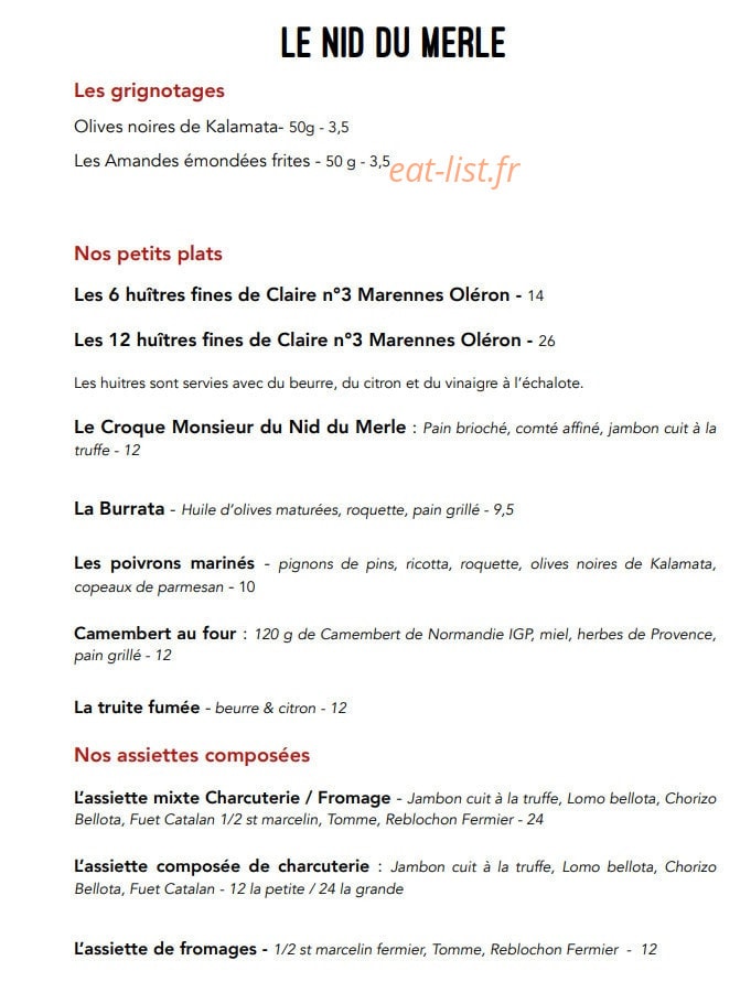 Le Nid du Merle — carte page 2
