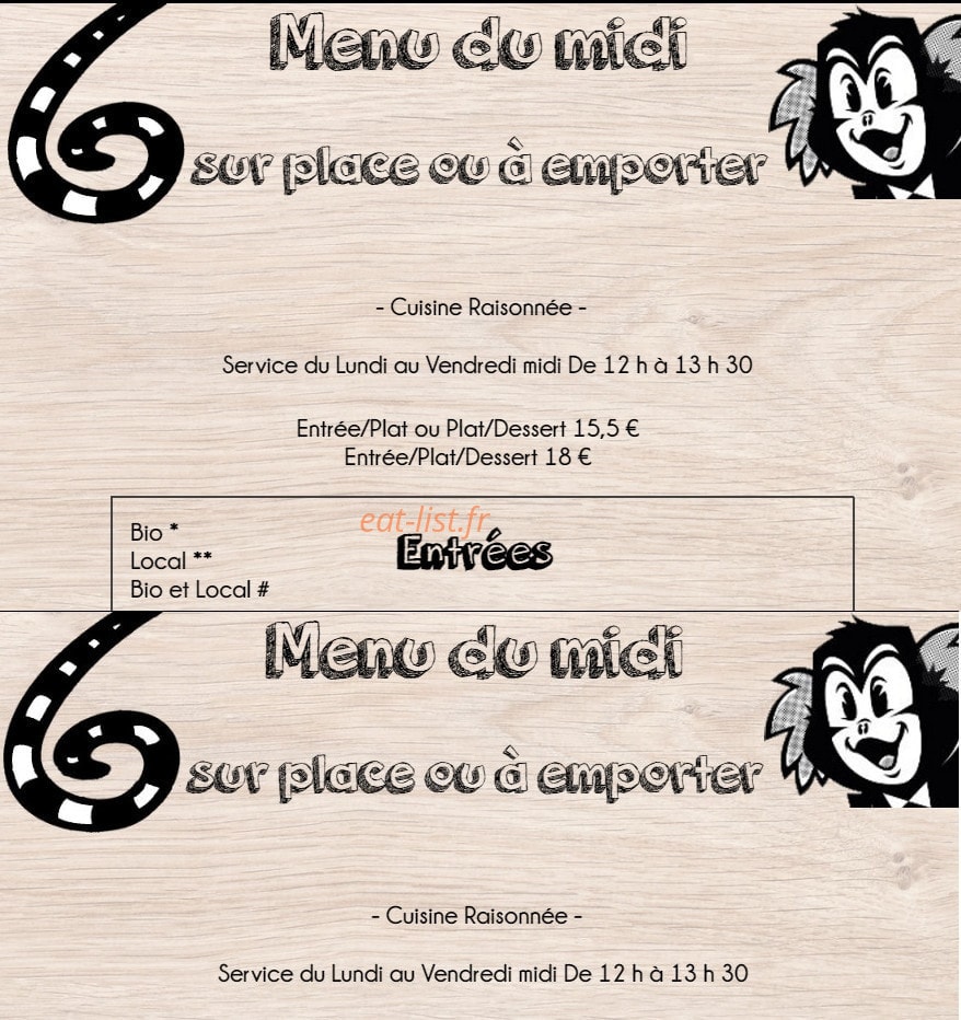 Le Ouistiti à Roulettes — carte page 1