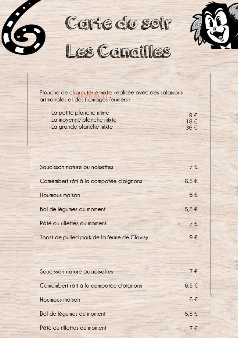 Le Ouistiti à Roulettes — carte page 2