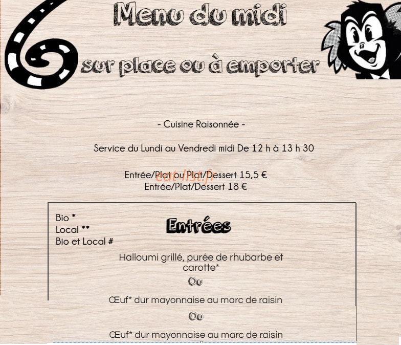 Le Ouistiti à Roulettes — carte page 4