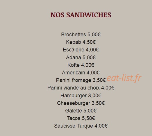 Le Pacha — carte page 2