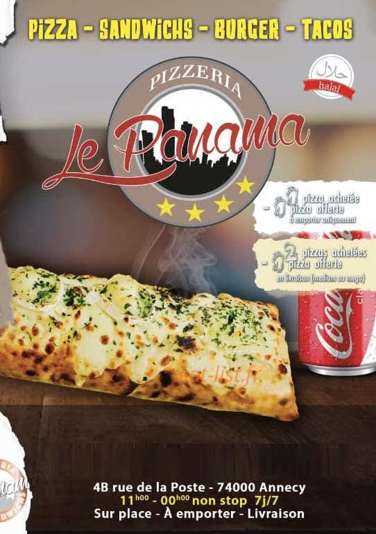 Le panama — carte page 1