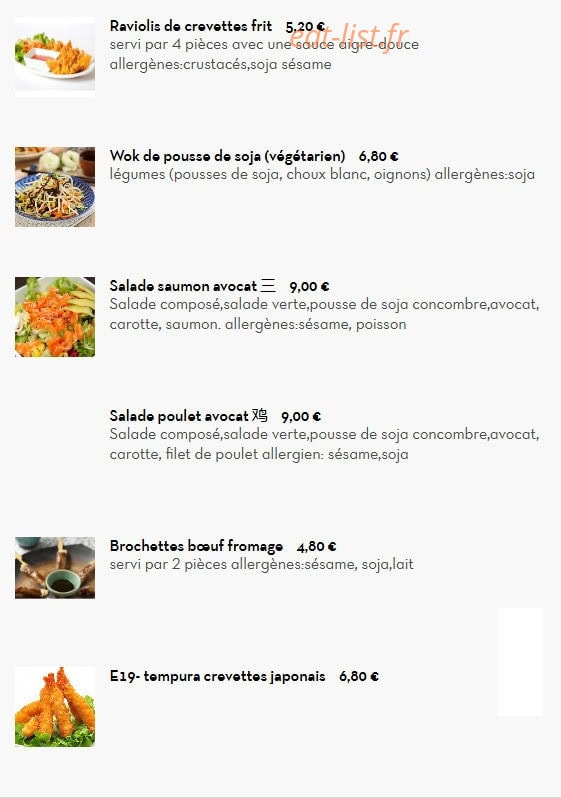 Le Panda Gourmet — carte page 2