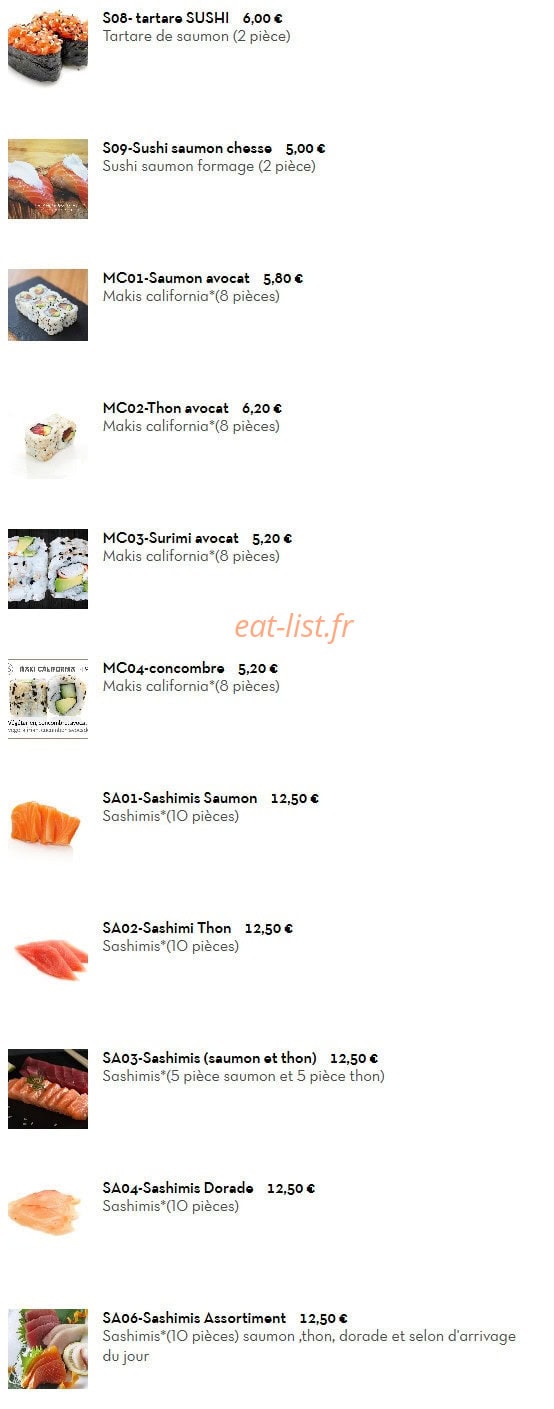 Le Panda Gourmet — carte page 22