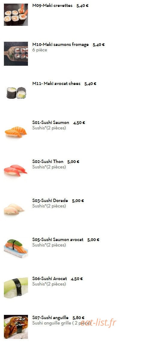 Le Panda Gourmet — carte page 23
