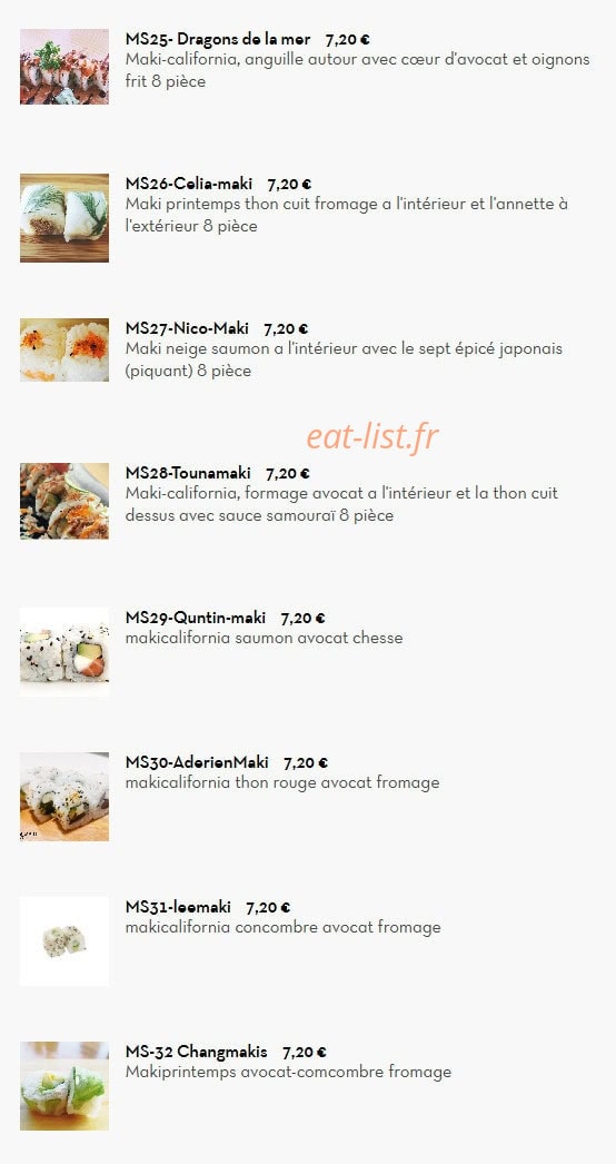 Le Panda Gourmet — carte page 10