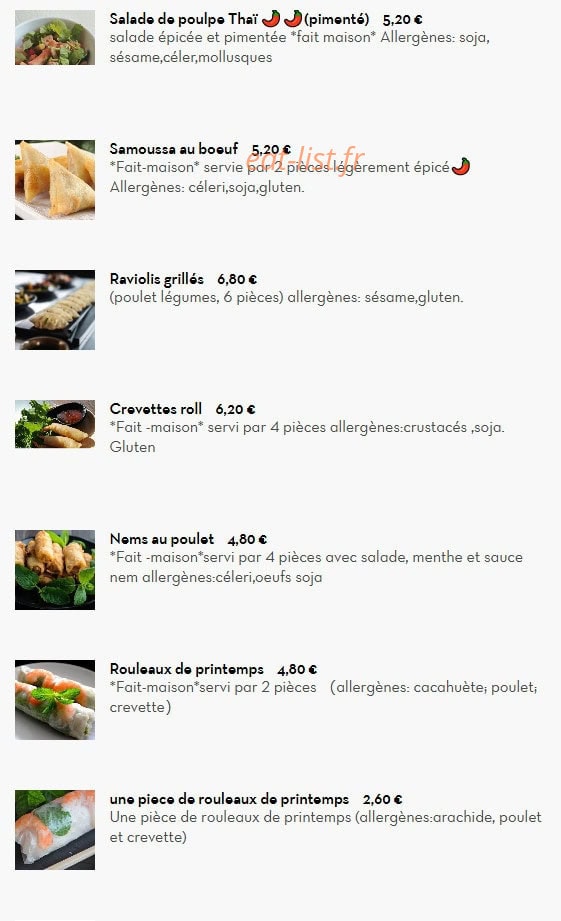 Le Panda Gourmet — carte page 3