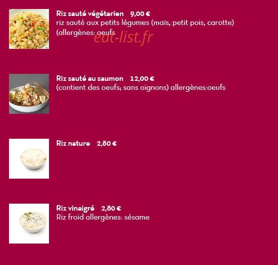 Le Panda Gourmet — carte page 5