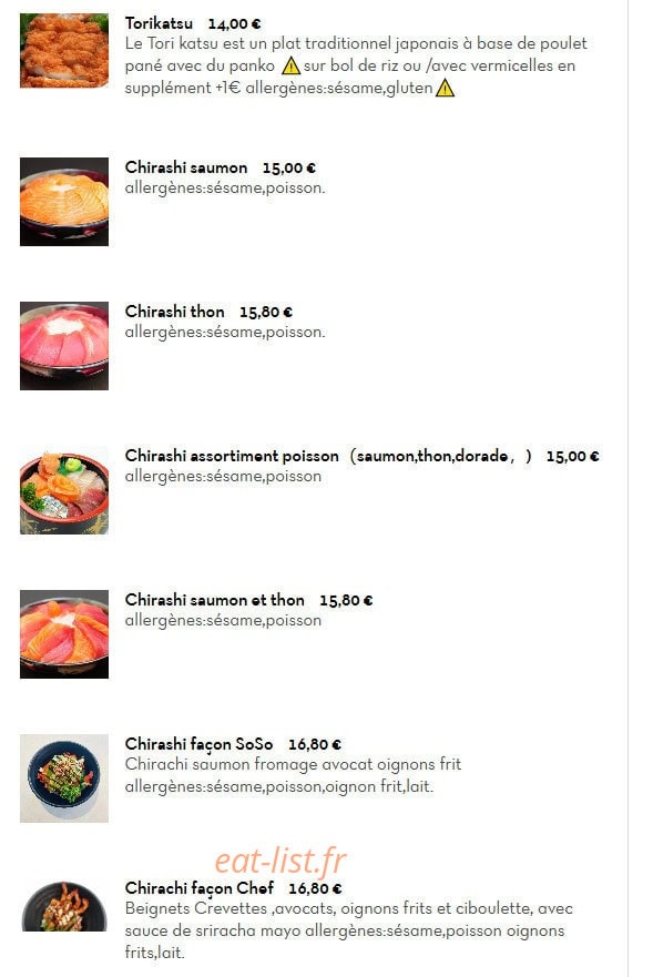Le Panda Gourmet — carte page 7