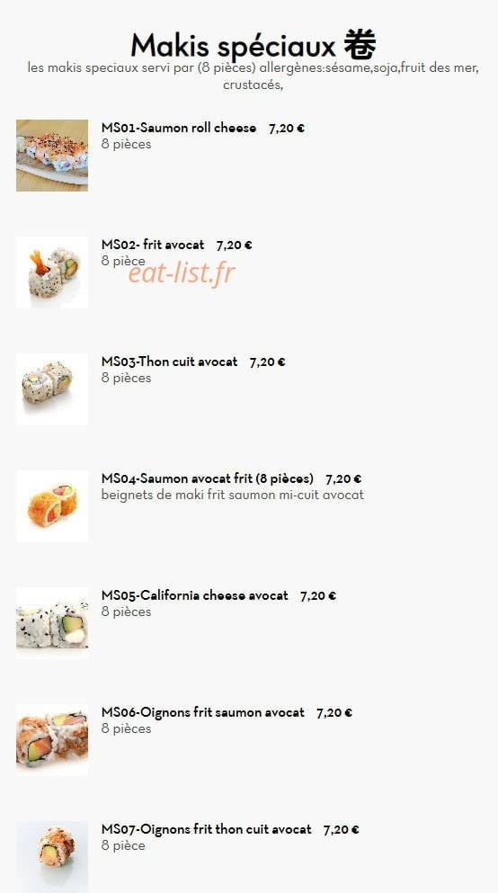 Le Panda Gourmet — carte page 9