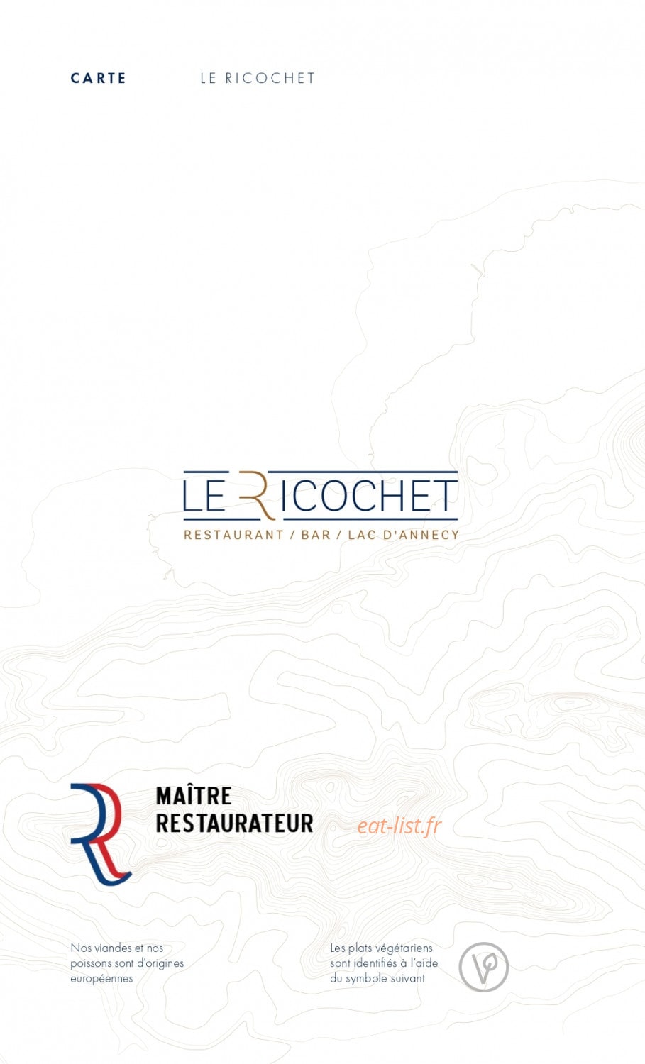 Le Ricochet — carte page 1