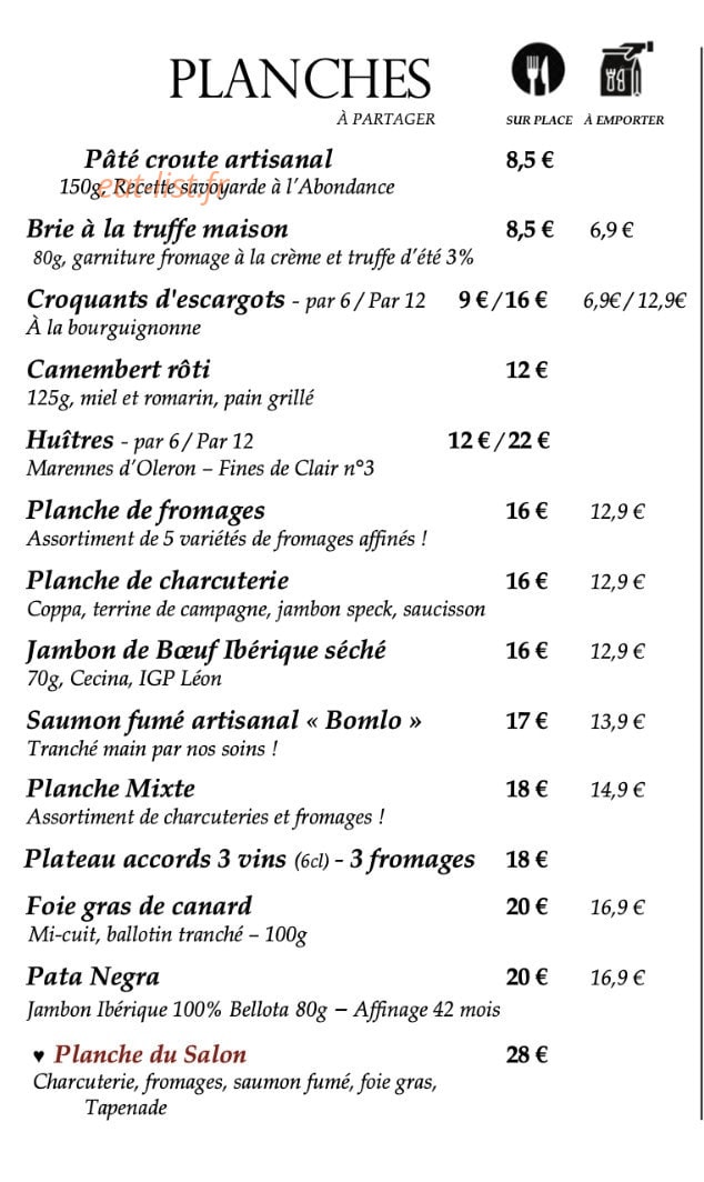 Le Salon Français — carte page 1